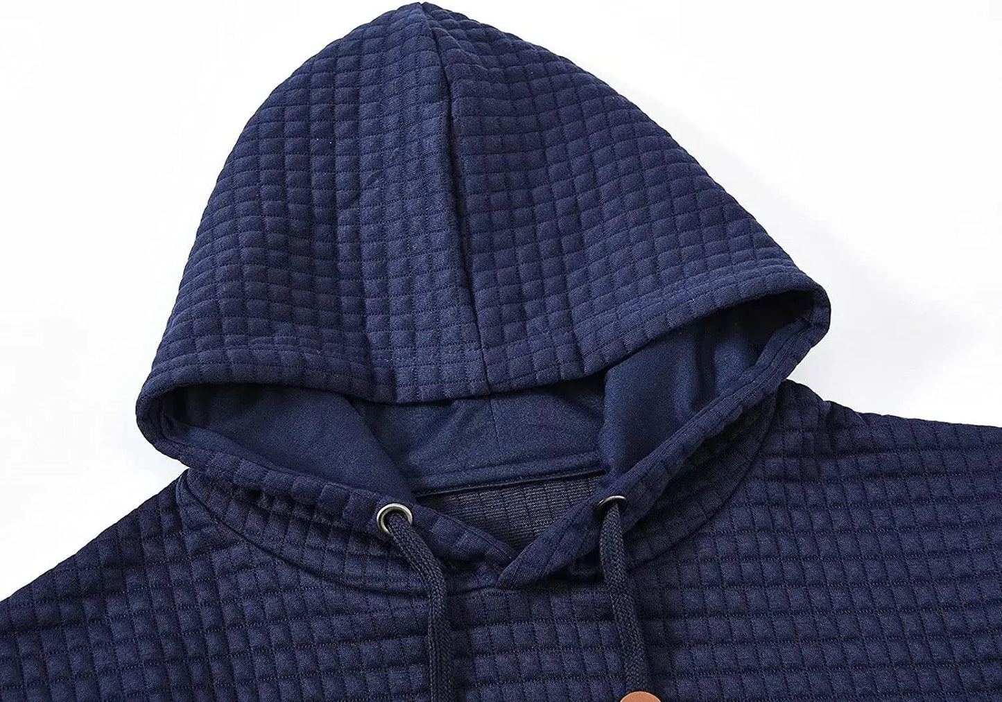 Mens waffle Long Sleeve Hoodie
