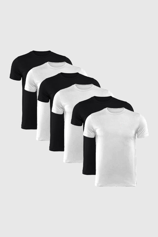 Black/White 6 Pack