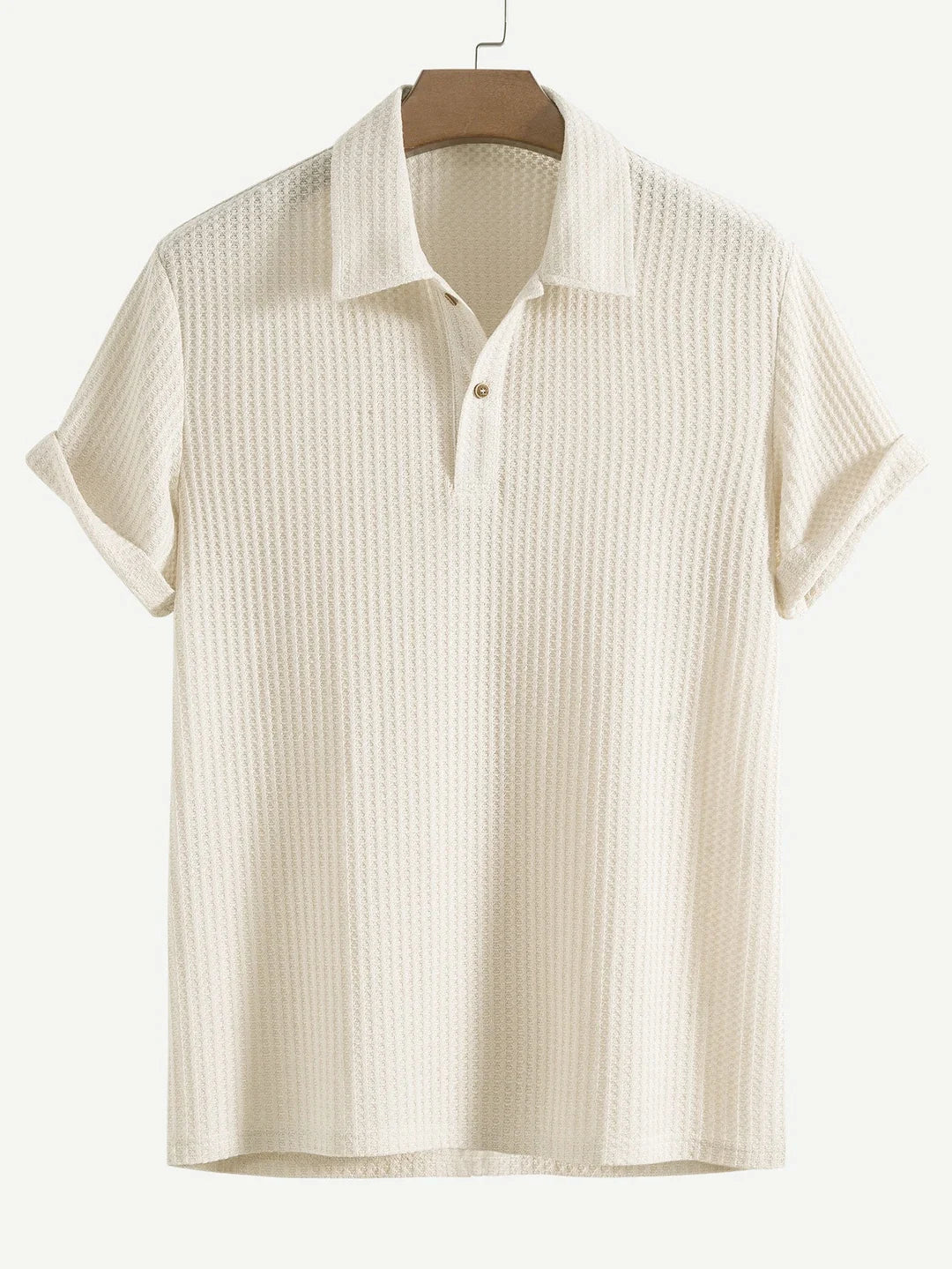 Men's Jacquard Textured Polo