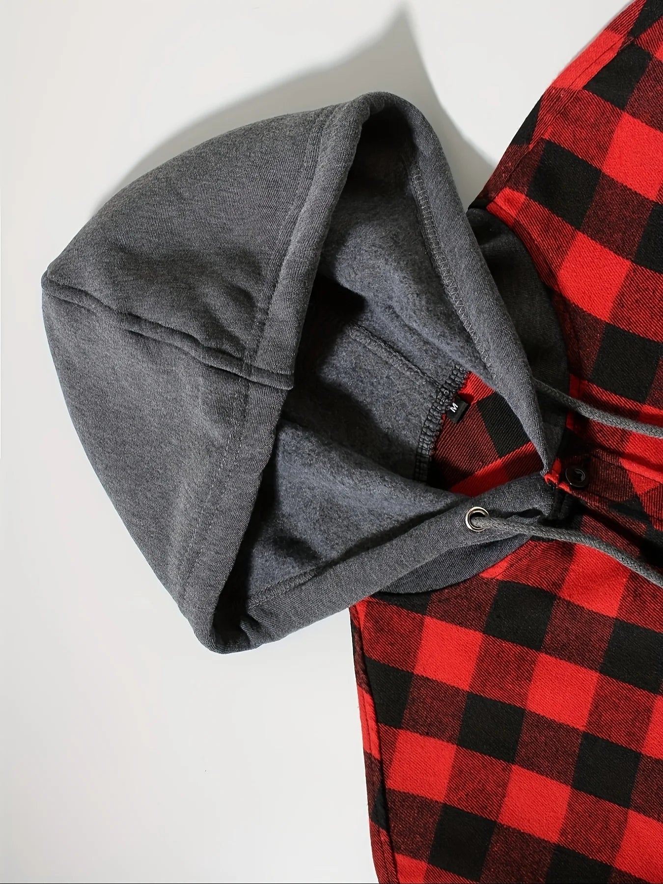 Mens Flannel Hoodie