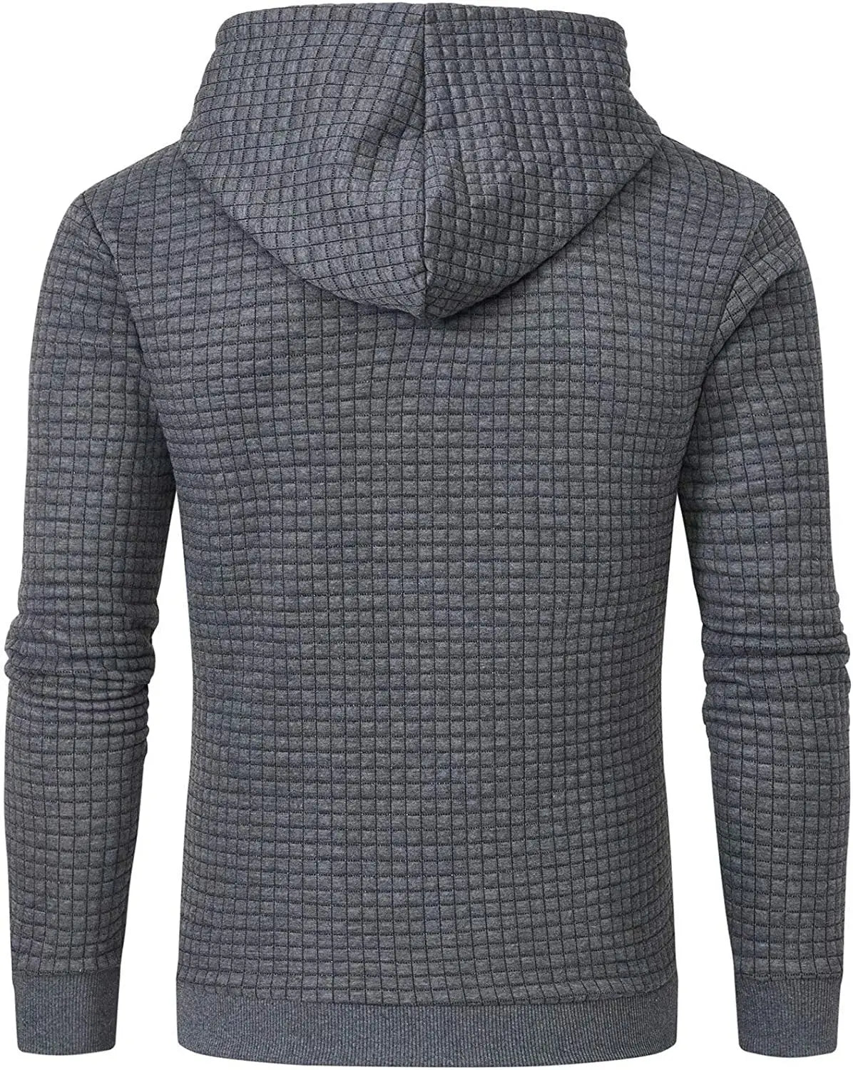 Mens waffle Long Sleeve Hoodie