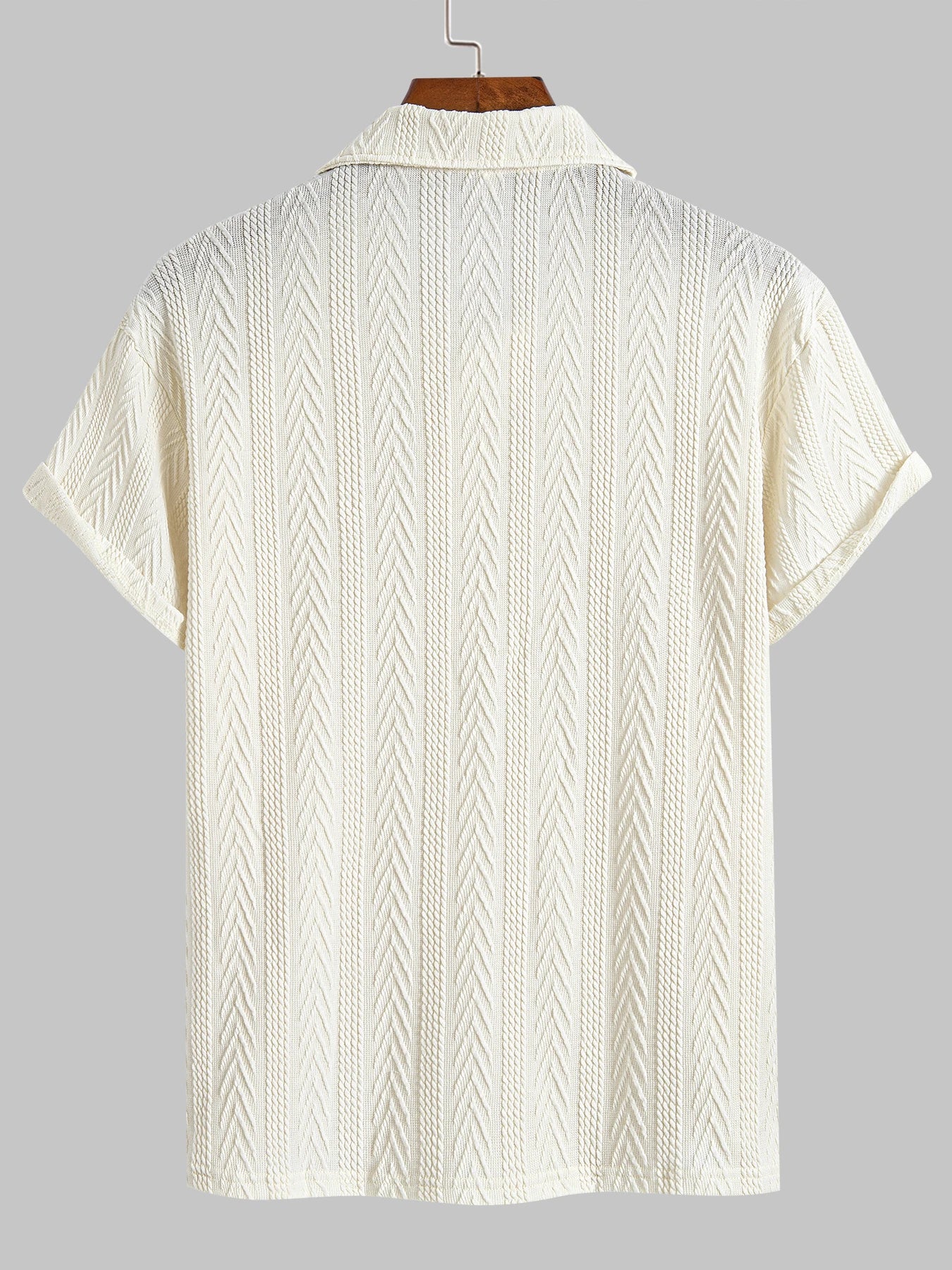 Men's Jacquard Textured Polo