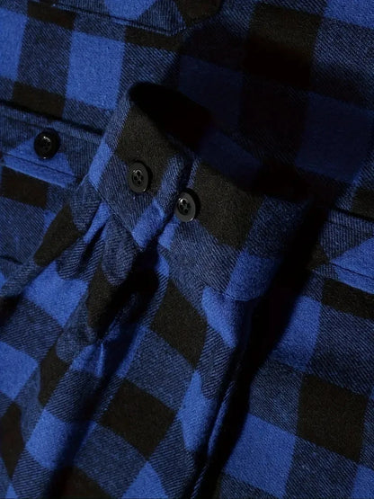 Mens Flannel Hoodie