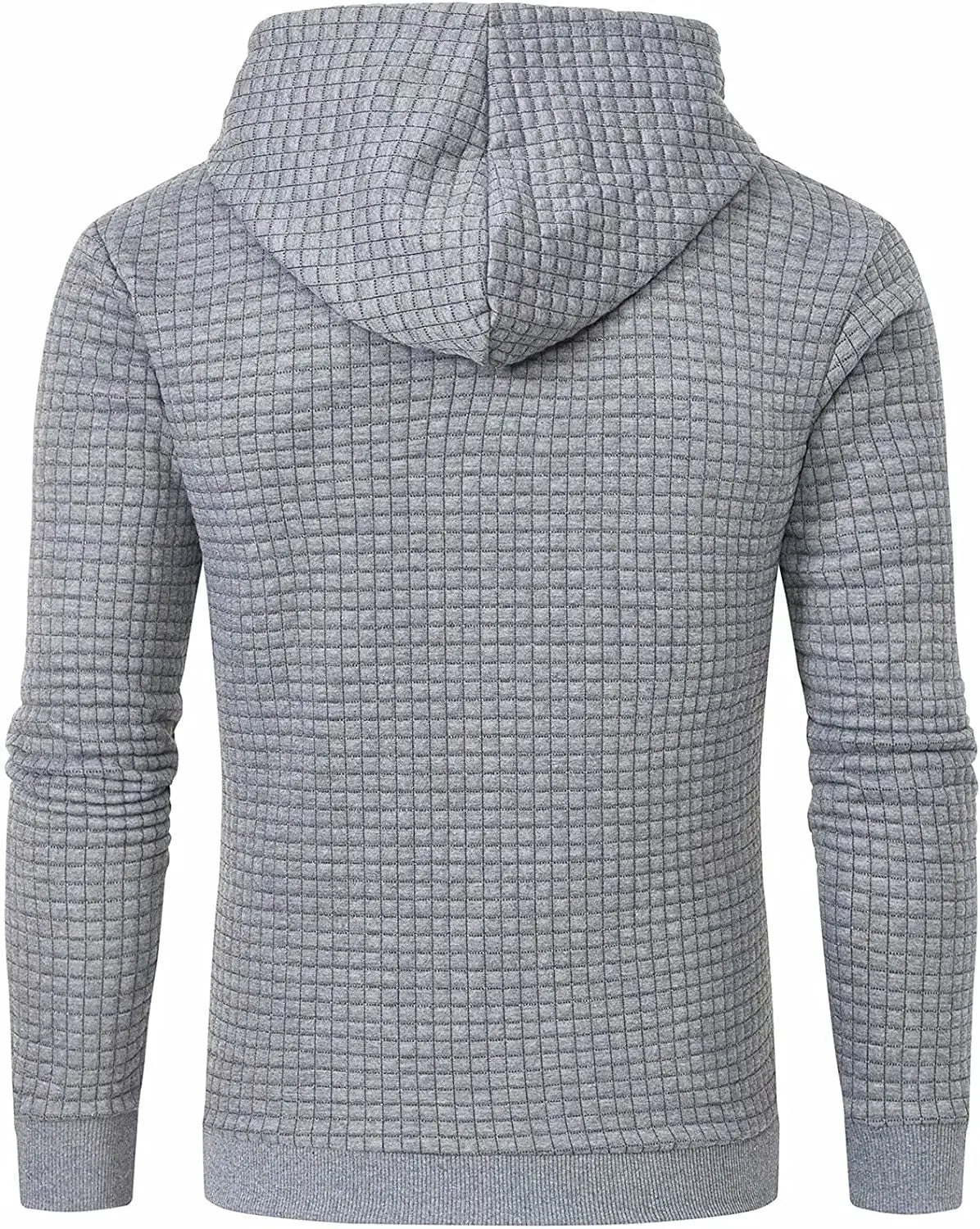 Mens waffle Long Sleeve Hoodie