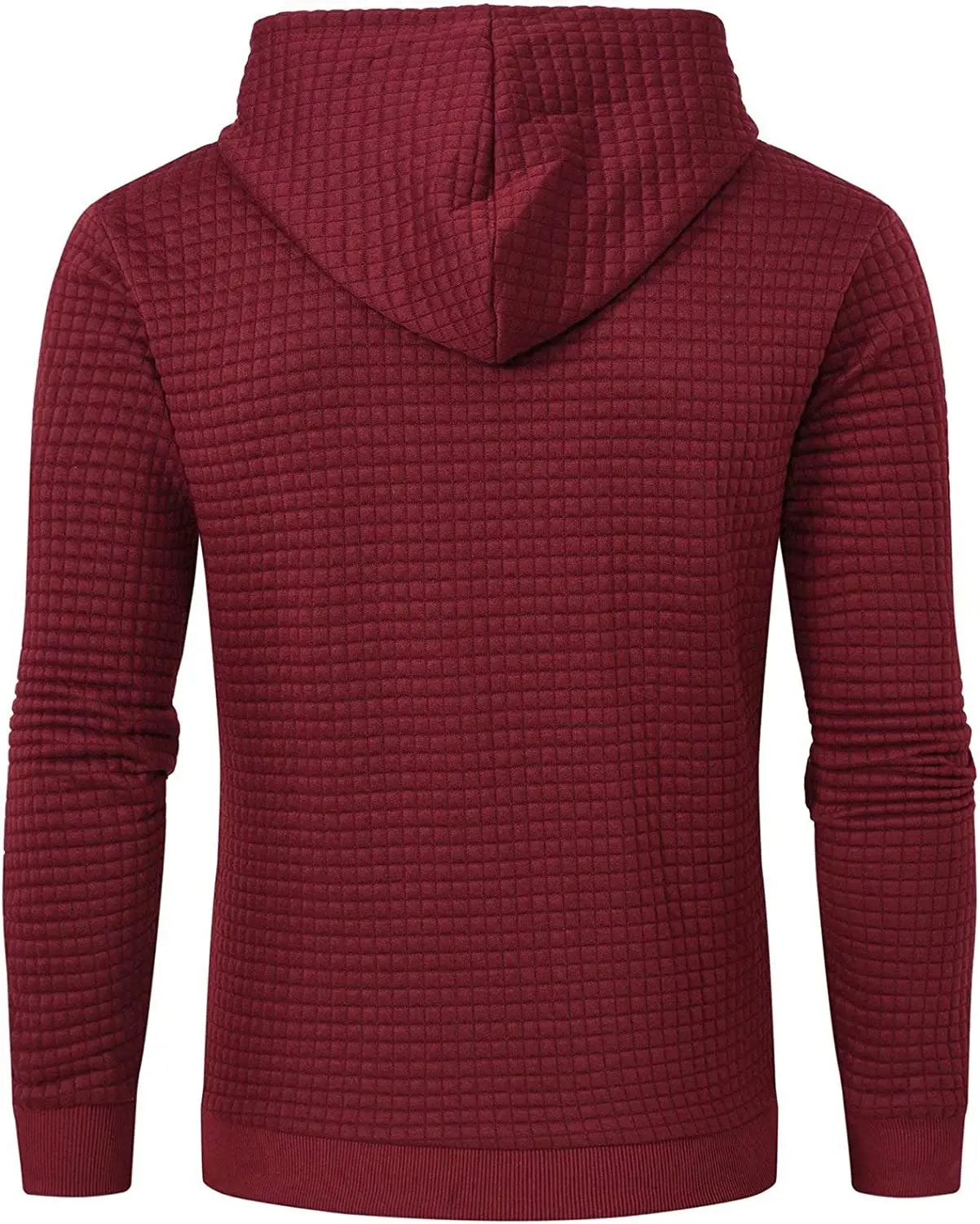 Mens waffle Long Sleeve Hoodie