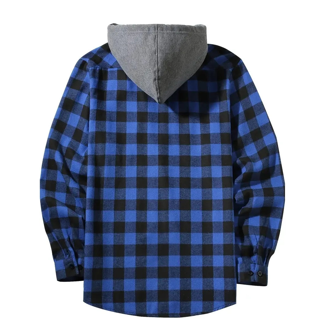 Mens Flannel Hoodie