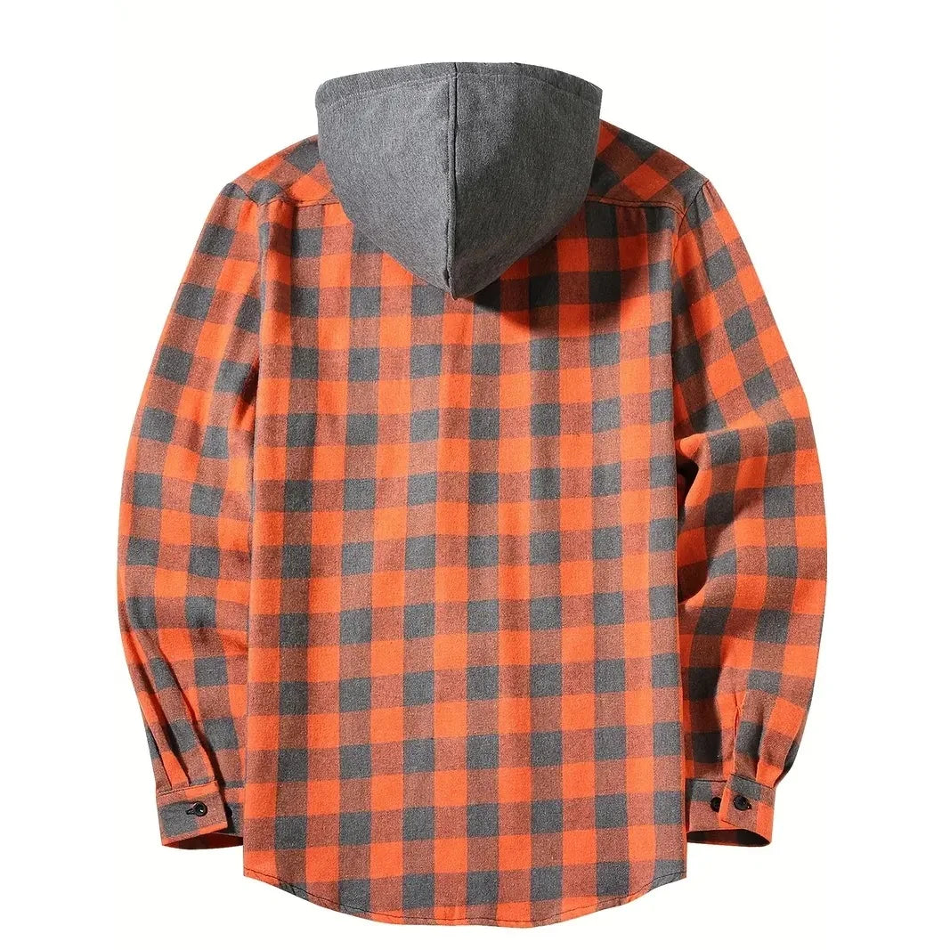 Mens Flannel Hoodie