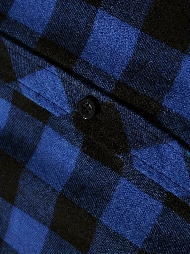 Mens Flannel Hoodie