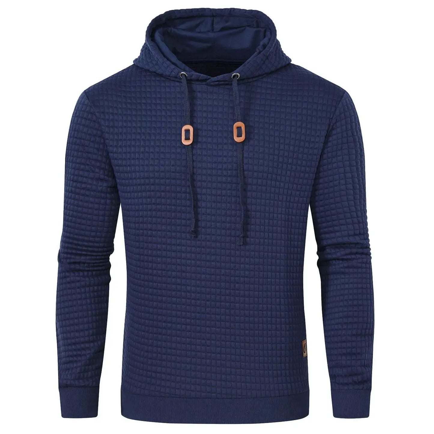 Mens waffle Long Sleeve Hoodie