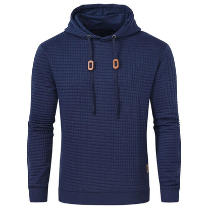 Mens waffle Long Sleeve Hoodie