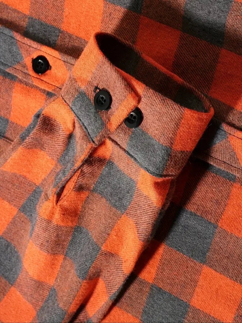 Mens Flannel Hoodie