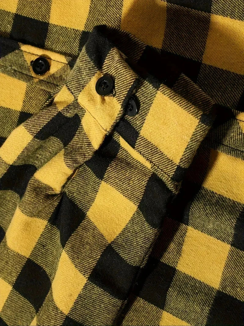 Mens Flannel Hoodie