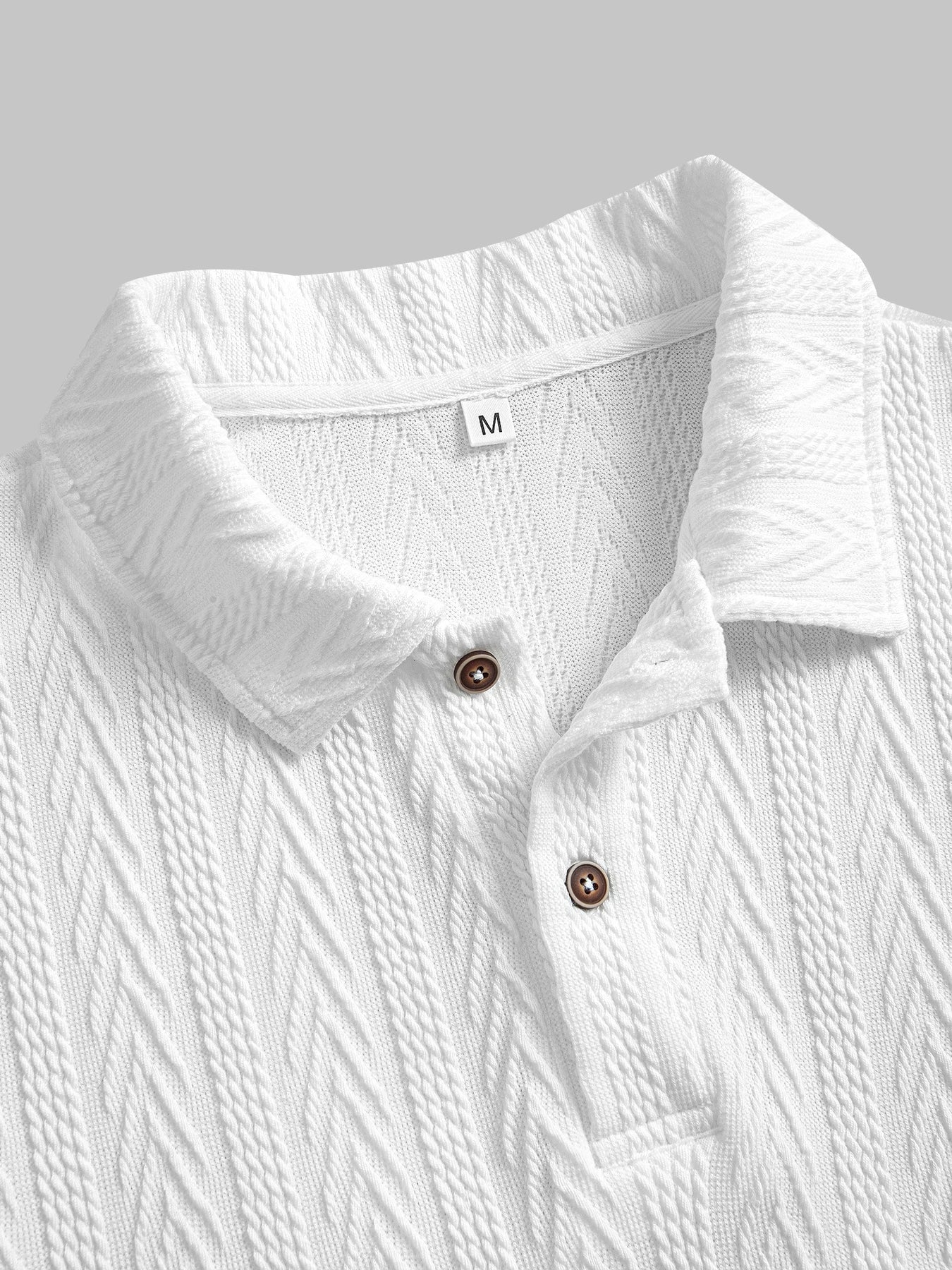 Men's Jacquard Textured Polo