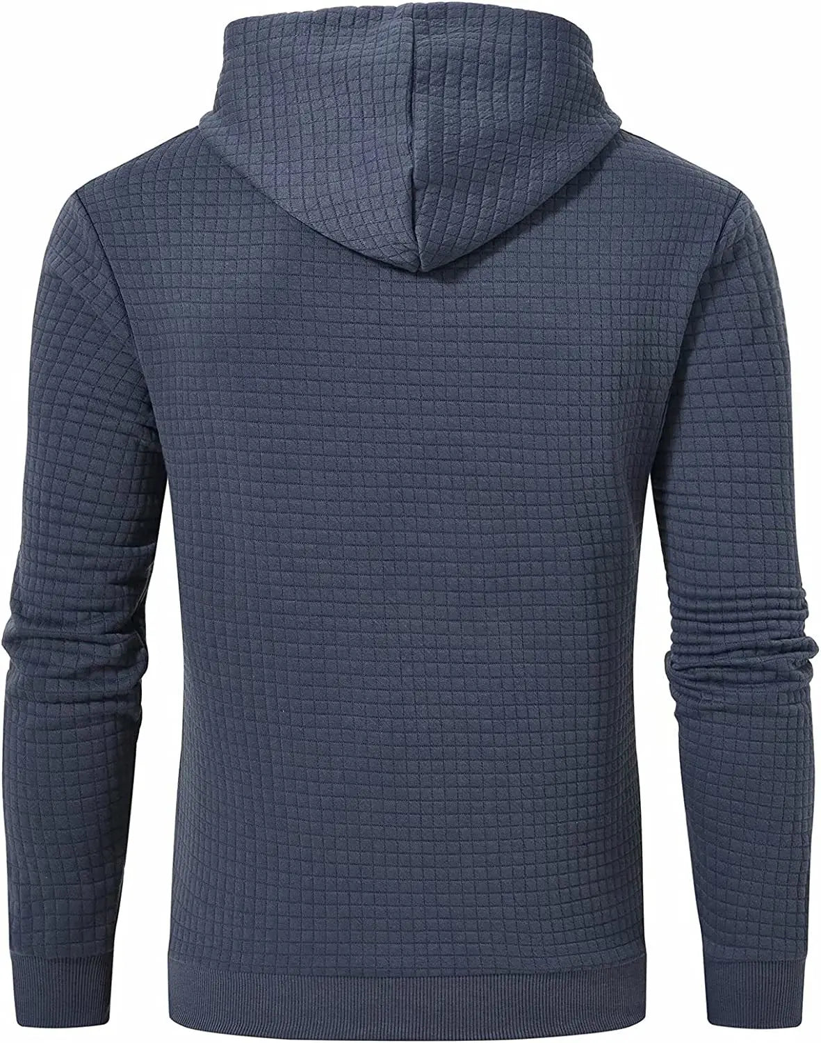 Mens waffle Long Sleeve Hoodie