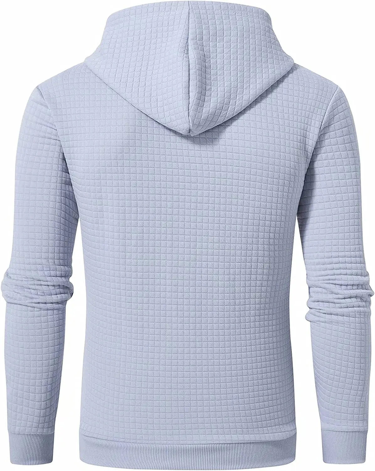 Mens waffle Long Sleeve Hoodie