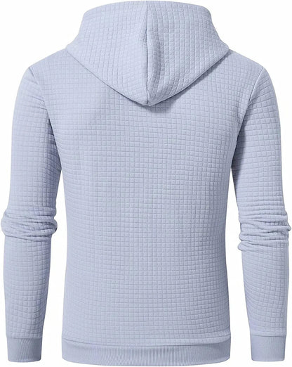 Mens waffle Long Sleeve Hoodie
