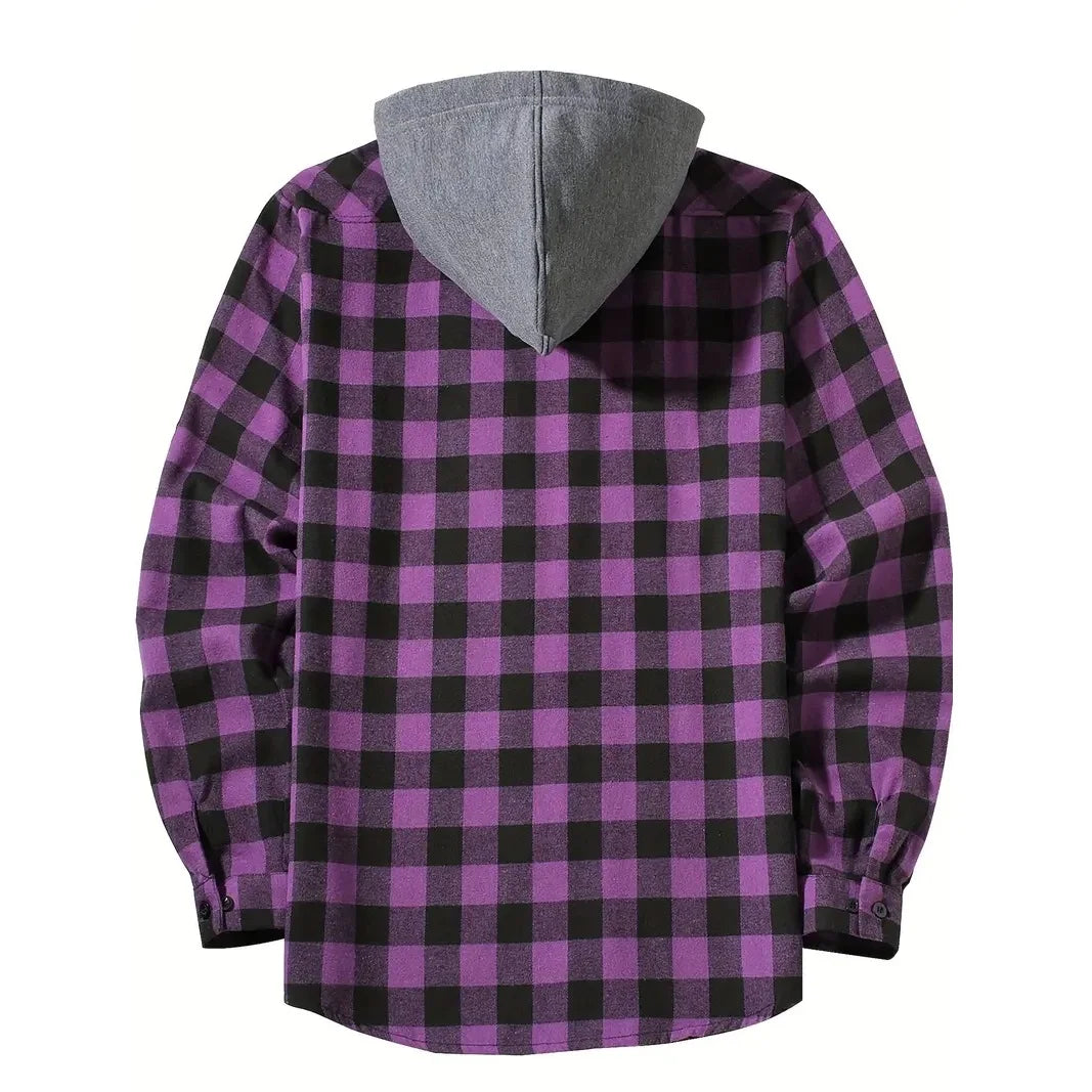 Mens Flannel Hoodie