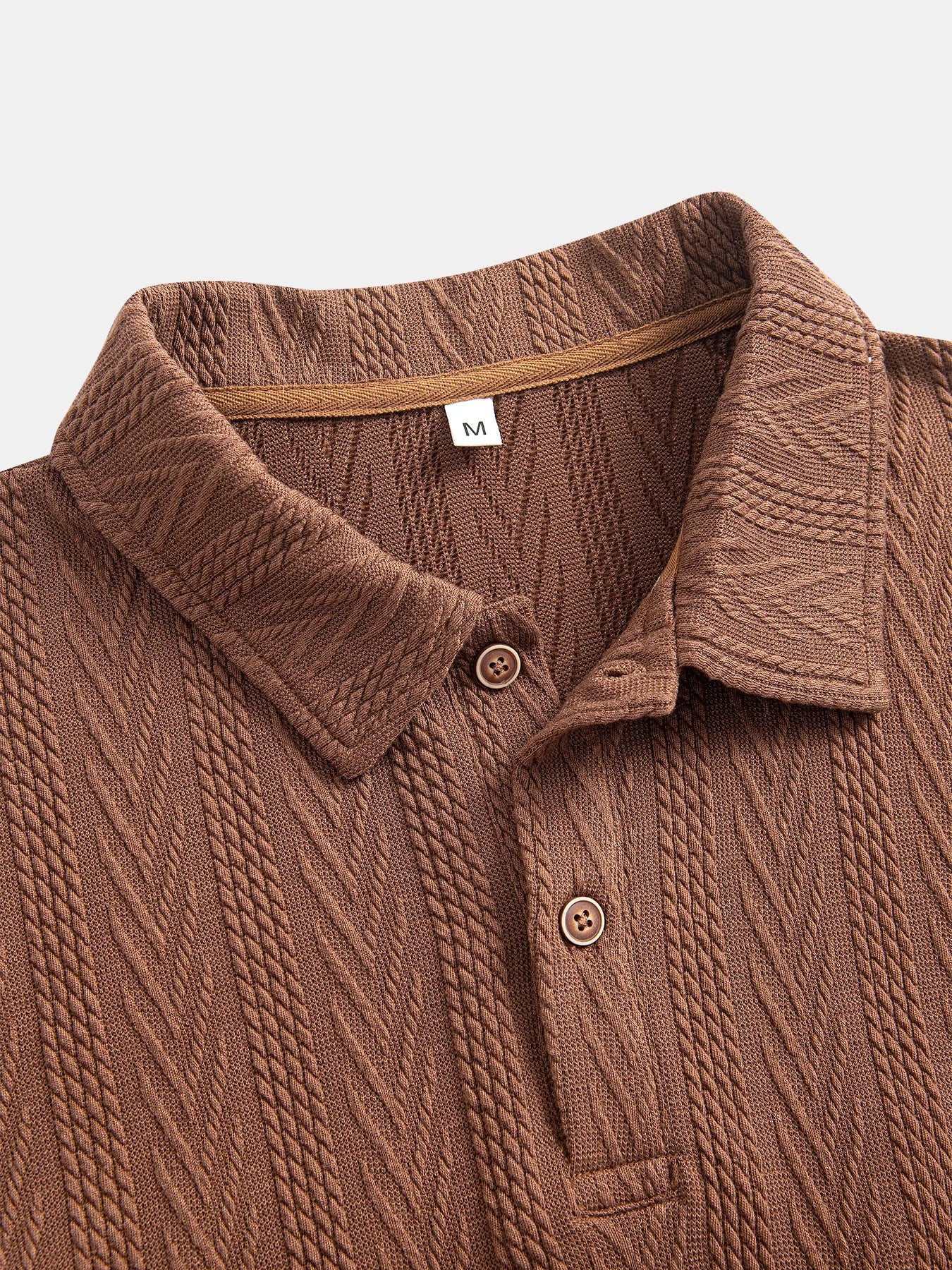 Men's Jacquard Textured Polo