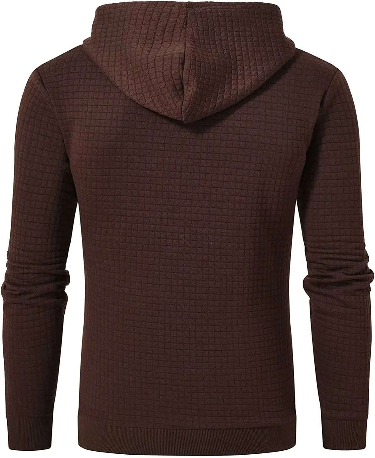 Mens waffle Long Sleeve Hoodie