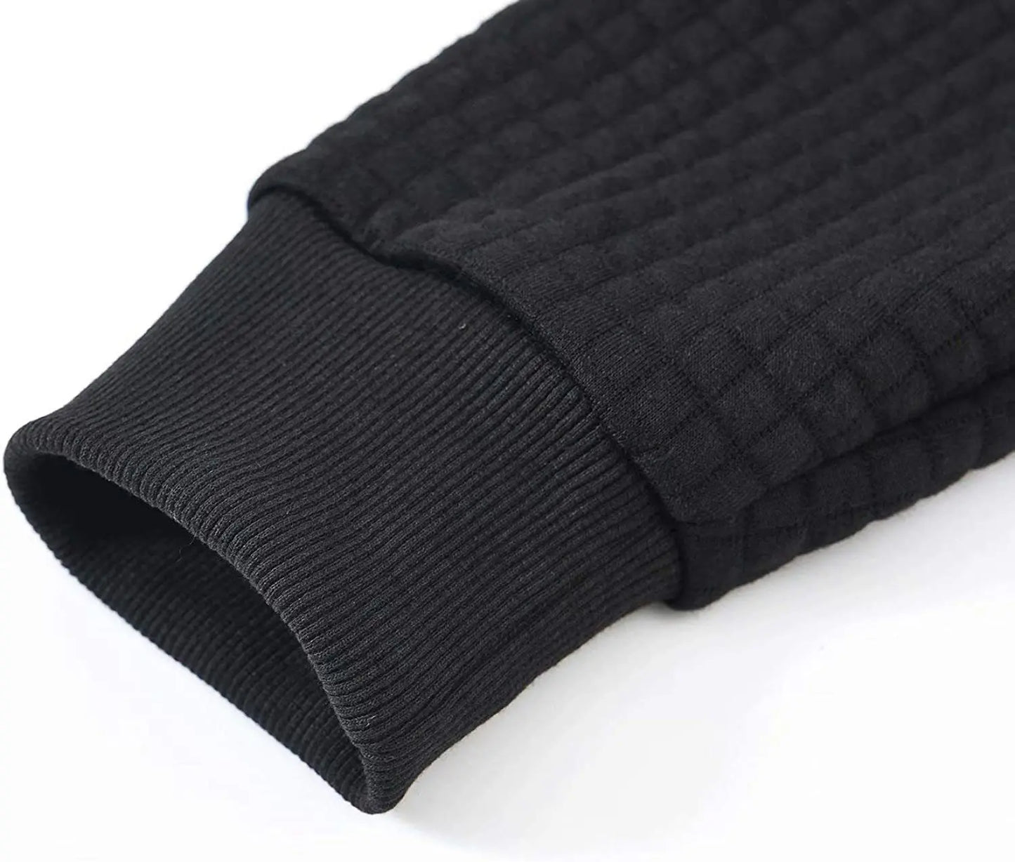Mens waffle Long Sleeve Hoodie