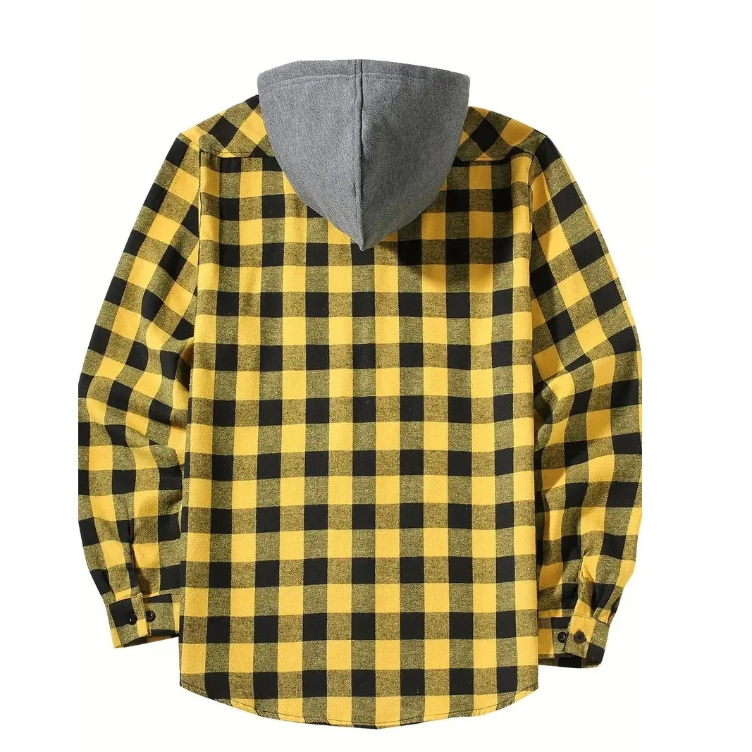 Mens Flannel Hoodie