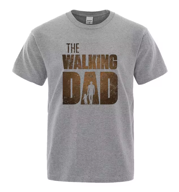 The Walking Dad Funny Street Printed T-Shirt